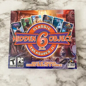 Hidden Objects PC Games 6 Pack Classic Treasures II NEW